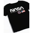 thumbnail image 3 of NASA Boys Black Short Sleeved T-Shirt, 3 of 5