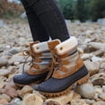 thumbnail image 6 of Women Winter Snow Boots for Waterproof Cold Weather Women Duck Boots Taupe/Tan 8 M, 6 of 7