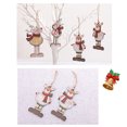 thumbnail image 4 of Gibobby Adornos navideños Retro Navidad pintado de Colgante Árbol de Navidad Adornos Arreglo de escena(B), 4 of 5