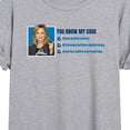 thumbnail image 3 of Parks and Recreation - You Know My Code  - Juniors Ideal Flowy Muscle T-Shirt, 3 of 5