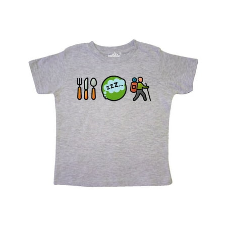 

Inktastic Hiking Eat Sleep Hike Gift Toddler Boy or Toddler Girl T-Shirt