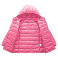 thumbnail image 4 of Toddler Girl Winter Coat Girls Winter Coat Kids Boy Girl Winter Hooded Puffer Jackets Coats Light Weight Padded Outerwear Pink 4-5 Years, 4 of 4