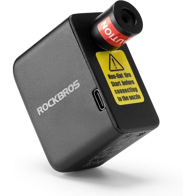 ROCKBROS Mini Electric Tire Pump Portable Bike Pump 100PSI Bike Tire