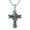 Michel cross abalone, variant on St. Christopher Saint Necklace 925 Sterling Silver Patron Amulet Jewelry for Men Women