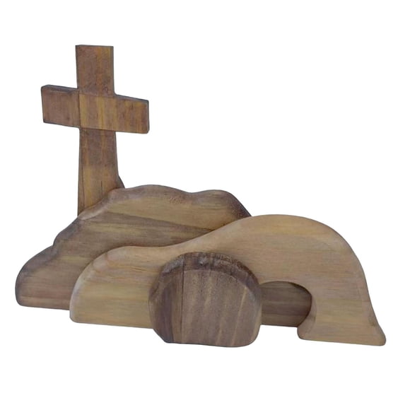 Conjunto de Escena de Resurrección de Pascua, Decoración de Tumba Vacía de Jesús, Decoración de Hogar Y Oficina