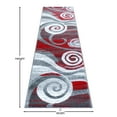 thumbnail image 4 of Masada Rugs Area Rug Modern Contemporary Design 1103 Red Grey White (2 Feet X 7 Feet 3 Inch) Runner, 4 of 6