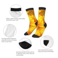 thumbnail image 3 of Honeii 3D Sunflowers Print Children's Colorful Socks,Unisex Kids and Toddlers' Cushioned Sock,Kids Athletic Crew Socks,for Everyday Wear and Sports, 3 of 5