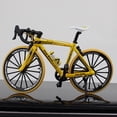 thumbnail image 2 of 1:10 Escala Aleación Bicicleta Modelo Velódromo Bicicleta de Carreras Vehículos Juguete Regalo Plegable - amarillo2 Sunnimix Juguete de bicicleta Diecast, 2 of 8