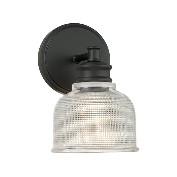 Trade Winds Addison 1-Light Wall Sconce in Matte Black