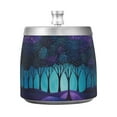 thumbnail image 7 of Yayeee Ashtray with Lid for Cigarette Smokeless Stainless Steel Home Ash Holder, Purple Moonlight Forest, 7 of 7