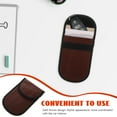thumbnail image 5 of KAKOWELY Car Key Case Small Key Bag Pu Brown Rectangular 1Pcs For Organizer And Anti-Magnetic Function, 5 of 8