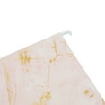 thumbnail image 3 of 12 Pack White and Pink Decorative Hanging File Folders with 1/5 Tab for Filing Cabinet, Gold Foil Marble Design (11.75 x 9 In), 3 of 9