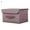 Coffee, variant on SPRING PARK Larger Storage Cubes Non Woven Fabric Foldable Collapsible Storage Cube Bin Organizer Basket with Lid, Handles, Removable Divider For Home, Office, Nursery, Closet