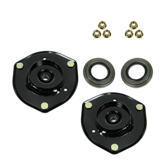 TRQ Front Upper Shock Strut Mount Kit Plate Bearing Pair Set of 2 Fits Select Camry ES300