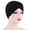 Black, variant on NMMUED Cross Front Head Wraps for Black Women Pre-tied African Turban Chemo Cap Hair Loss Beanie Bonnet Beige One Size