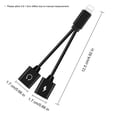 thumbnail image 3 of Mini adaptador divisor Lightning Adaptador convertidor AUX de audio con doble, 3 of 6