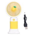 thumbnail image 1 of Mini Handheld Fan Cartoon Design Strong Wind USB Rechargeable Mini Portable Fan for Travel Office Home, 1 of 5