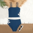 thumbnail image 4 of Kids Swimsuits Girls Two Piece Bikini Swimsuit Sets Adjustable Strap Floral Swimwear Swimsuits Girls 9-10 Years, 4 of 7