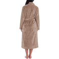 thumbnail image 3 of Women Plush Fleece Robe Long Warm Bathrobe Shawl Collar/Hood, 3 of 6