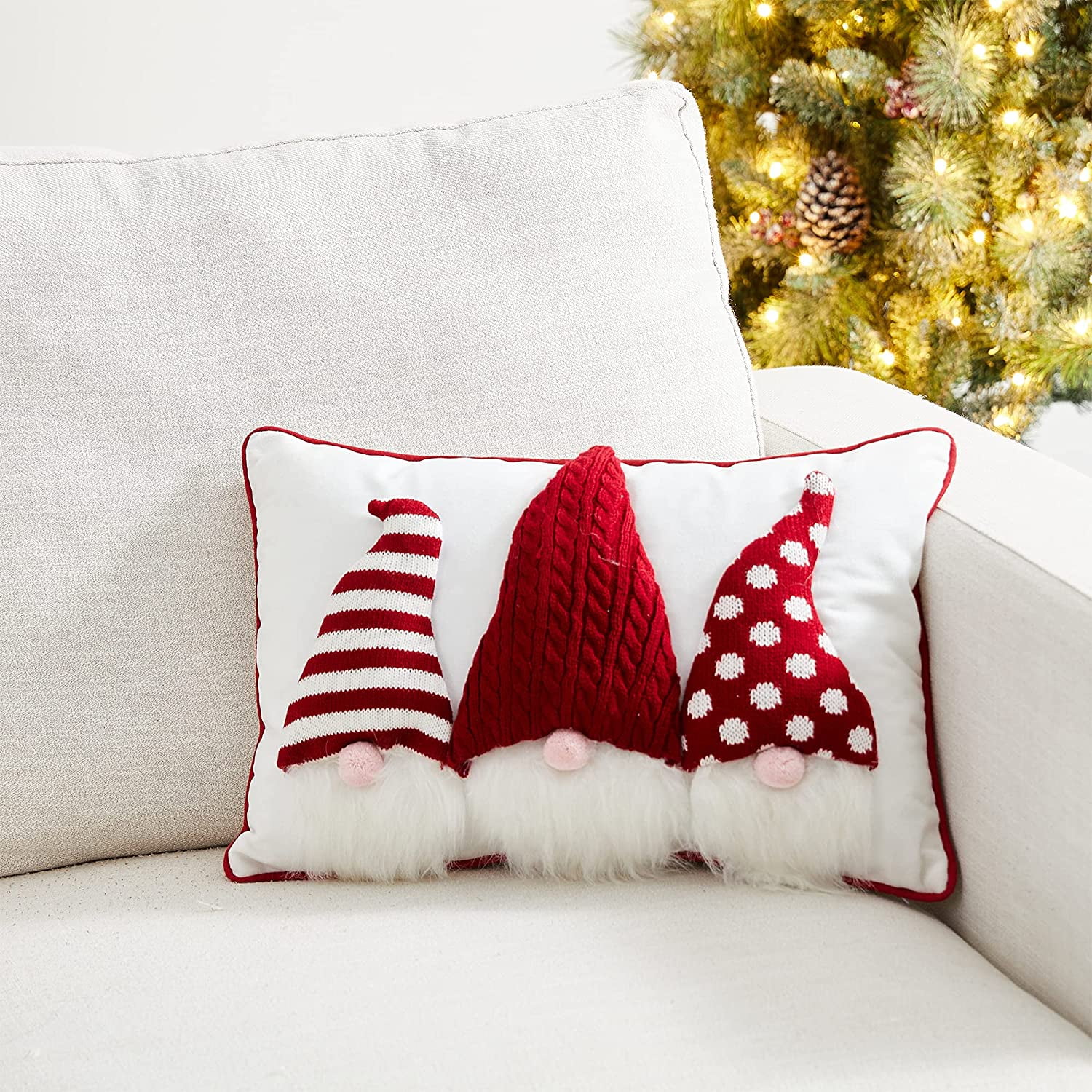 Coussin De Noël Carré Velours (45 X 45 Cm) Harold Vert Sapin - Déco De
