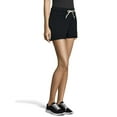 thumbnail image 3 of Hanes Women's Luxe Collection Lightweight Fleece Short with Pockets, 3 of 5