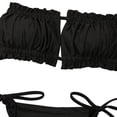 thumbnail image 4 of Seyurigaoka Women's Two Pieces Swimwear Suit,Sexy Strap-Free Backless Bra+Triangle Panties, 4 of 7