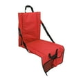 thumbnail image 1 of Chaise de Stade Pliable Portable avec Angle Réglable, Matériau en Tissu Oxford et Poche pour Plage, Camping, 1 of 8