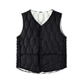 thumbnail image 6 of Purcolt Womens Quilted Padded Puffer Vest Lightweight Casual Collarless Sleeveless Snap Button Front Jackets with Pockets, 6 of 7
