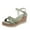 Green, variant on Fesfesfes Wedge Sandals For Women's Summer One-line Strap Solid Color Sandals Platform Wedges 5.5(36)
