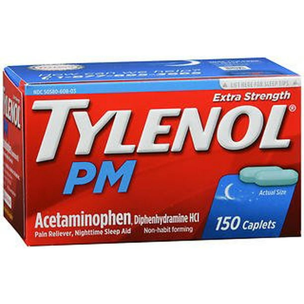 Tylenol PM Extra Strength Pain Reliever And Sleep Aid Acetaminophen