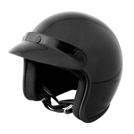 Lunatic, L2002, Open Face Helmet - Gloss Black