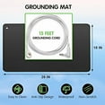 thumbnail image 2 of 10x26in Grounding Mat - 15ft Long Cord Conductive Earth Pad, Universal for Sleep/Desk/Yoga Wellness Support, 2 of 10