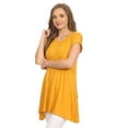 thumbnail image 3 of Women's Casual Solid Color Blouse Tunic Top Shirt, 3 of 4