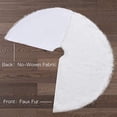 thumbnail image 3 of Faldón IPPON para árbol de Navidad, tamaño grande, piel sintética blanca, 150 cm, 3 of 6
