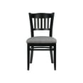 thumbnail image 6 of Linon Ashfield Dining Chairs, Set of 2, Black Finish with Black and Gray Fabric, 6 of 10