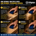 thumbnail image 4 of Blue Dolphin Dual Angled Sanding Sponge Medium/Coarse 5" x 3" x 1" Thickness, 4 of 5