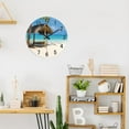 thumbnail image 5 of Beach Wall Clock Battery Operated 14 Inch Glass Wall Clocks Silent Non Ticking Hawaii Summer Tropical Coastal Clock for Kitchen Bedroom Living Room, 5 of 5