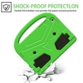 thumbnail image 4 of Portable Heavy Duty Kids Case for Samsung Galaxy Tab A9 Plus 11" 2023, EVA Shockproof Armor Military Grade Lens Protection Case with Kids Friendly Handle Foldable Stand Bracket Case, Green, 4 of 9