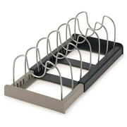 Orinova Expandable Pot and Pan Organizers Rack Cutting Boards Bakeware Cooling Serving Trays U Shaped Steel