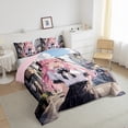 thumbnail image 3 of Manfei Anime Girl 3 Pieces Queen Comforter Set,Japanese Style Bedding Sets,Japanese Animation Bedding Comforter Set,Breathable Cartoon Room Decoration,Reversible, 3 of 8