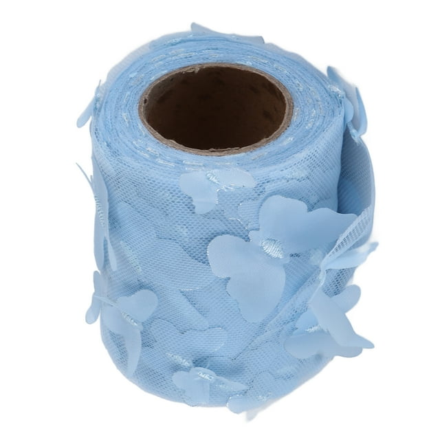 Ruban à Outils, Rouleau de Tulle Coloré pour Couture, Tulle Bleu, Matériaux Écologiques