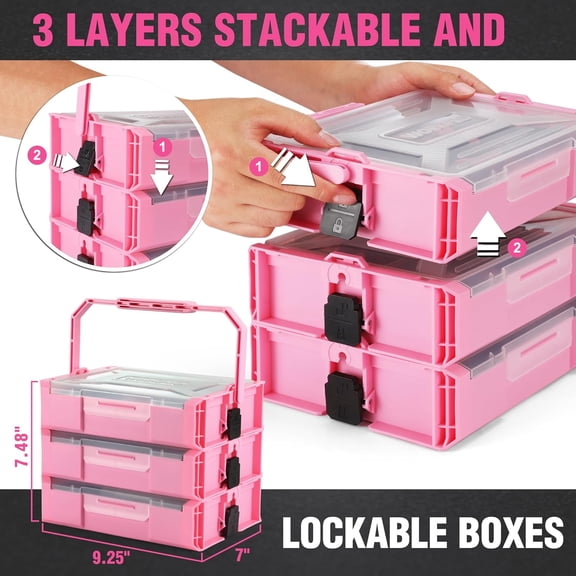 Pink 8V Cordless Drill Driver Set with 43 Pieces, Lithium-Ion Power Tool Kit for Home and Repair