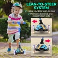 thumbnail image 2 of Hurtle Mini Kickboard Scooter for Kids  Height Adjustable 25-28 Inches, 3-Wheel Toddler Micro Scooter with LED Light-up Wheels, Lightweight Riding Toy, Non-Slip, Indoor/Outdoor Fun, Ages 2-5 Black, 2 of 7