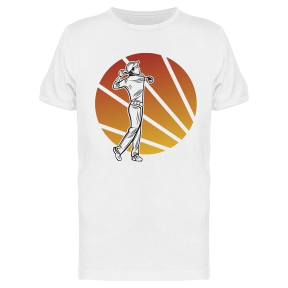 Golf Player Silhouette  T-Shirt Men -Image by Shutterstock, Male XX-Large