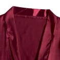 thumbnail image 3 of XIAONU Women's 4 Piece Satin Sleep Set With Lace Trim Belted Robe Camisole Shorts And Panty Soft Elegant Nightwear, 3 of 5
