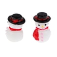 thumbnail image 4 of Adornos de Navidad Ornamentos Resina Sunnimix Decoración de Mini muñeco de nieve de invierno Blanco, 4 of 8