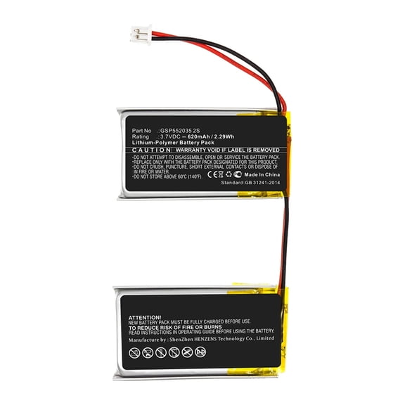 Batteries N Accessories BNA-WB-P12808 Speaker Battery - Li-Pol, 3.7V, 620mAh, Ultra High Capacity - Replacement for JBL GSP552035 2S Battery