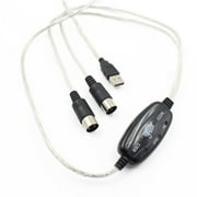 Universal MIDI Interface Adapter Connect Electric Pianos and Drums to Computer for Music Production