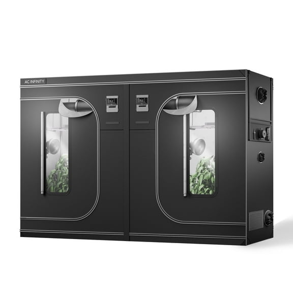 AC Infinity CLOUDLAB 816, Advance Grow Tent 10x5, Thickest 1" Poles, 2000D Mylar Canvas, Lab-Tested Highest Reflectivity, Largest Zipper Window, Controller Mount Plate, 120" x 60" x 80" Indoor Growi