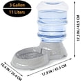 thumbnail image 5 of Automatic Dog Water Dispenser, 3 Gallon| 11L Gravity Automatic Pet Water Dispenser Station, Pet Waterer for Dogs and Cats, Large Capacity Water Feeder, 5 of 6